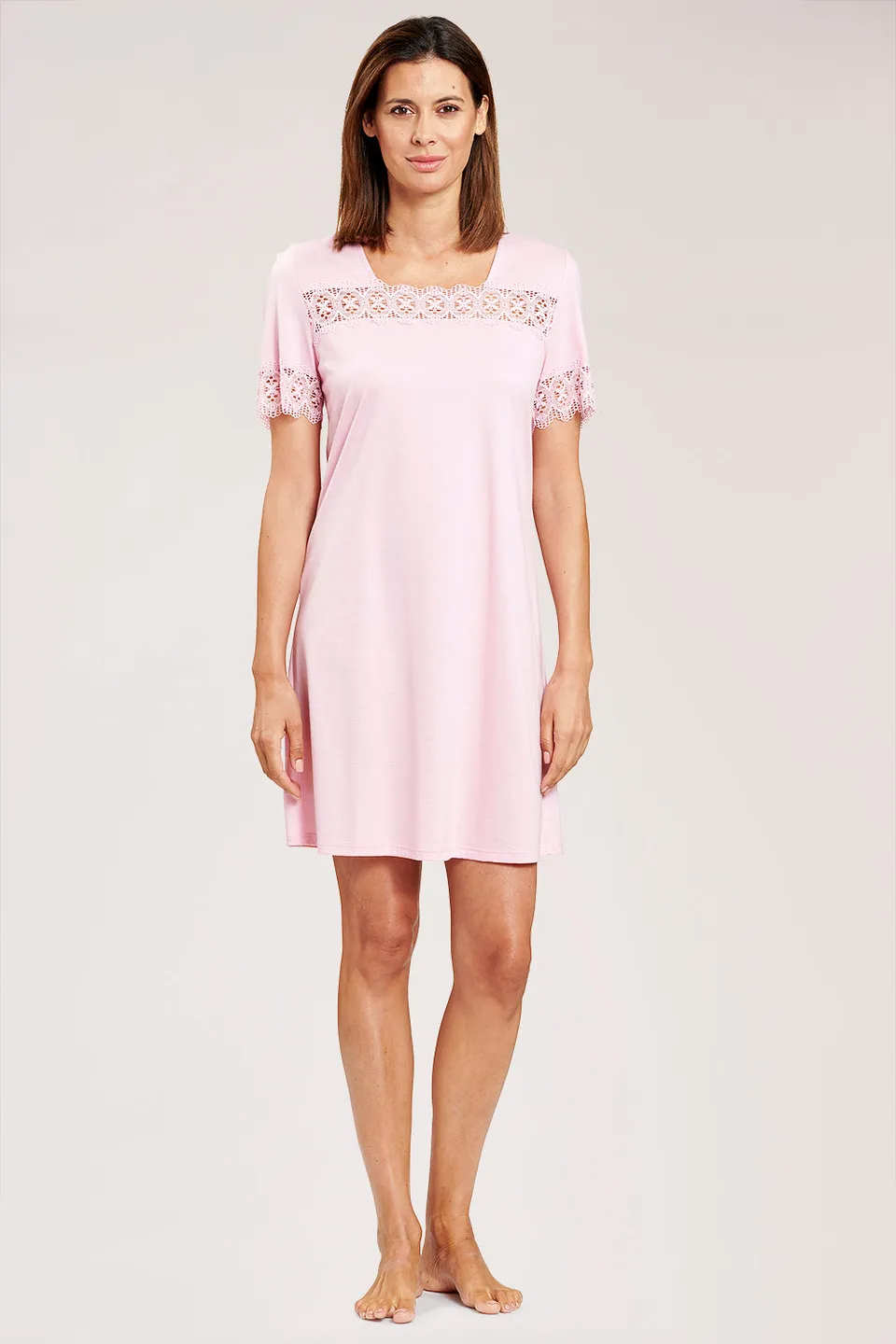 r-sch-be-happy-bigshirt-nachthemd-baumwolle-rosa-spitze image 1