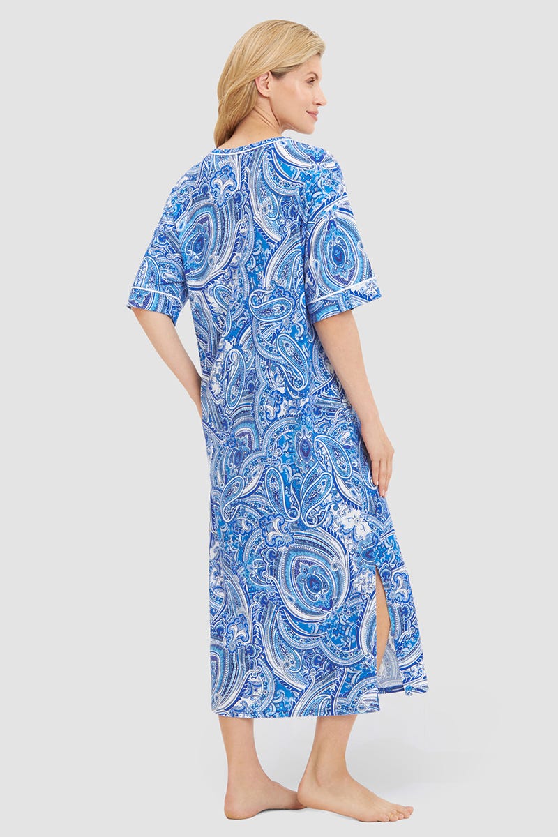 r-sch-be-happy-nachthemd-damen-blau-paisley-maxi image 3