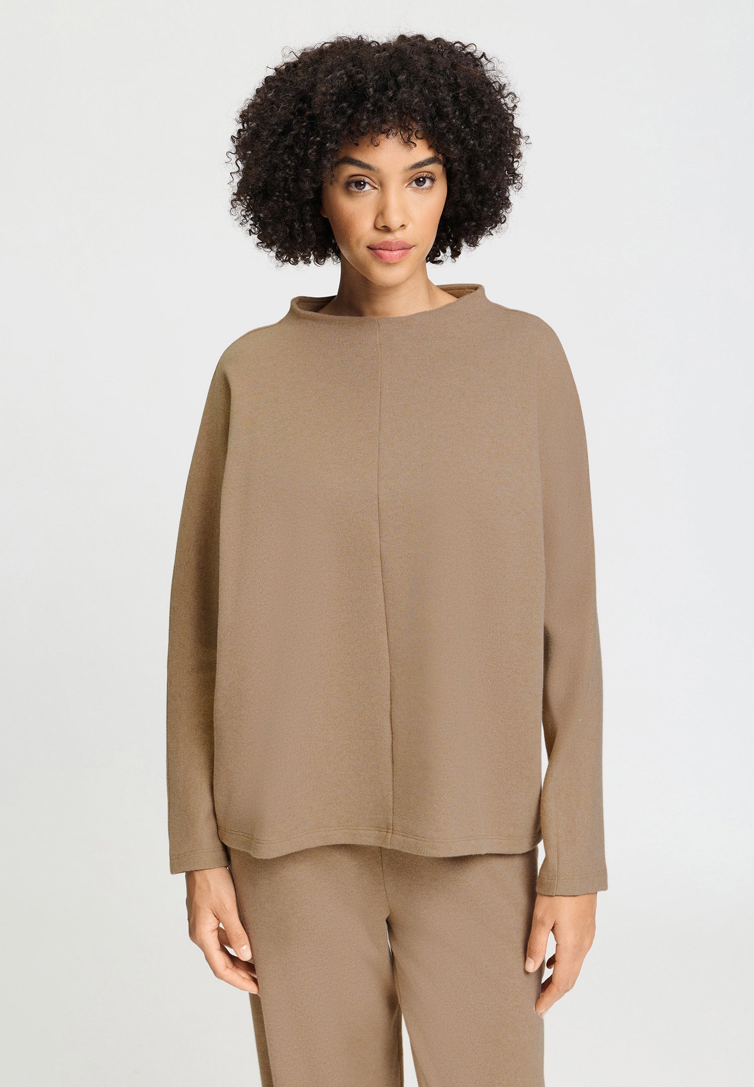 hanro-easy-wear-pullover-078929-desert-clay-baumwolle image 2