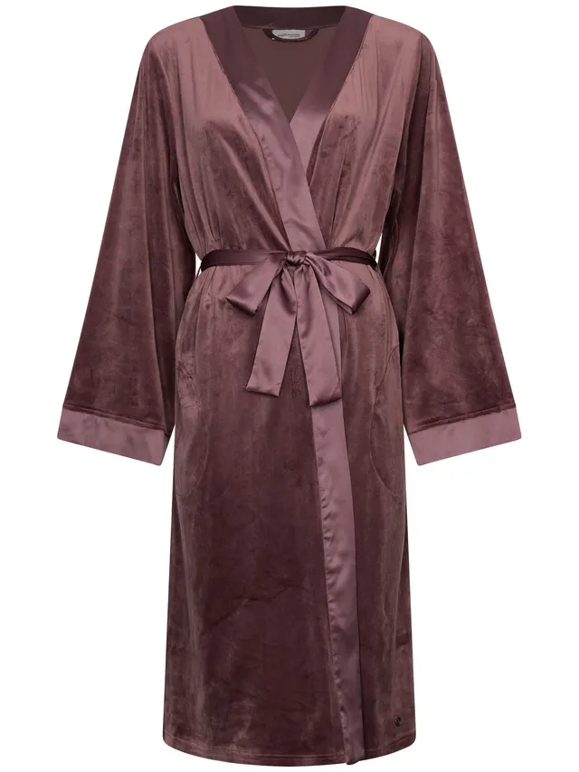 pastunette-premium-lunar-lines-bademantel-lila-velours image 1