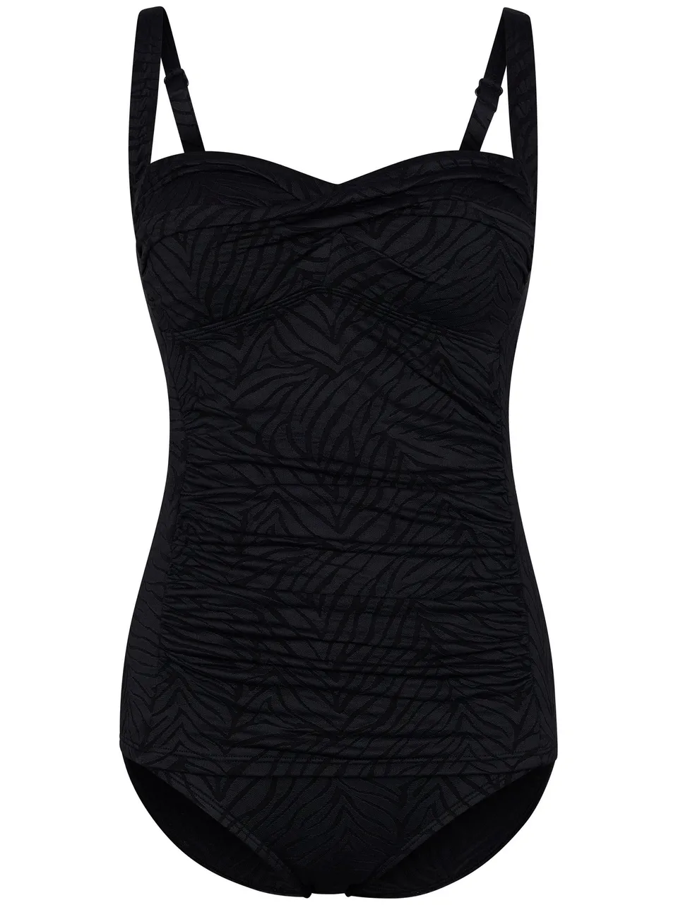 pastunette-black-beach-tankini-schwarz-bl-tter-soft-cups image 1