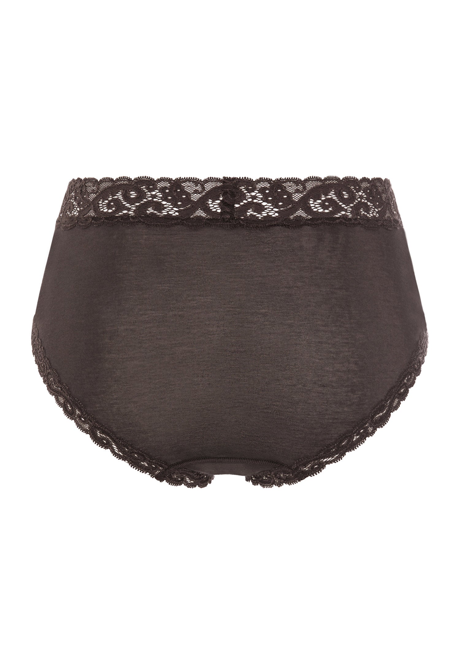 hanro-moments-maxi-slip-dark-mocha-baumwolle-spitze image 3