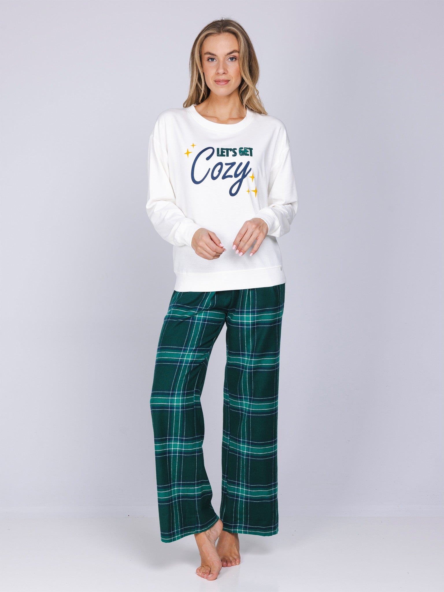 pastunette-myrebelle-cozy-pyjama-damen-gr-n-baumwolle image 4
