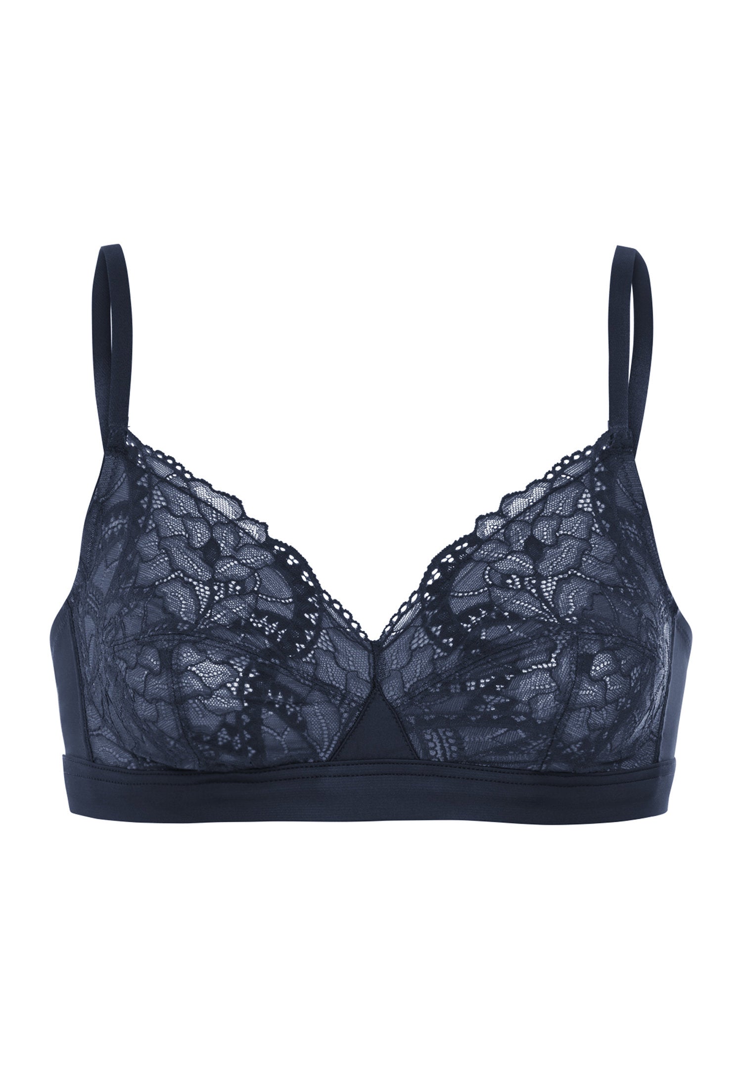 hanro-azelia-soft-bh-deep-navy-spitze-b-gellos image 1