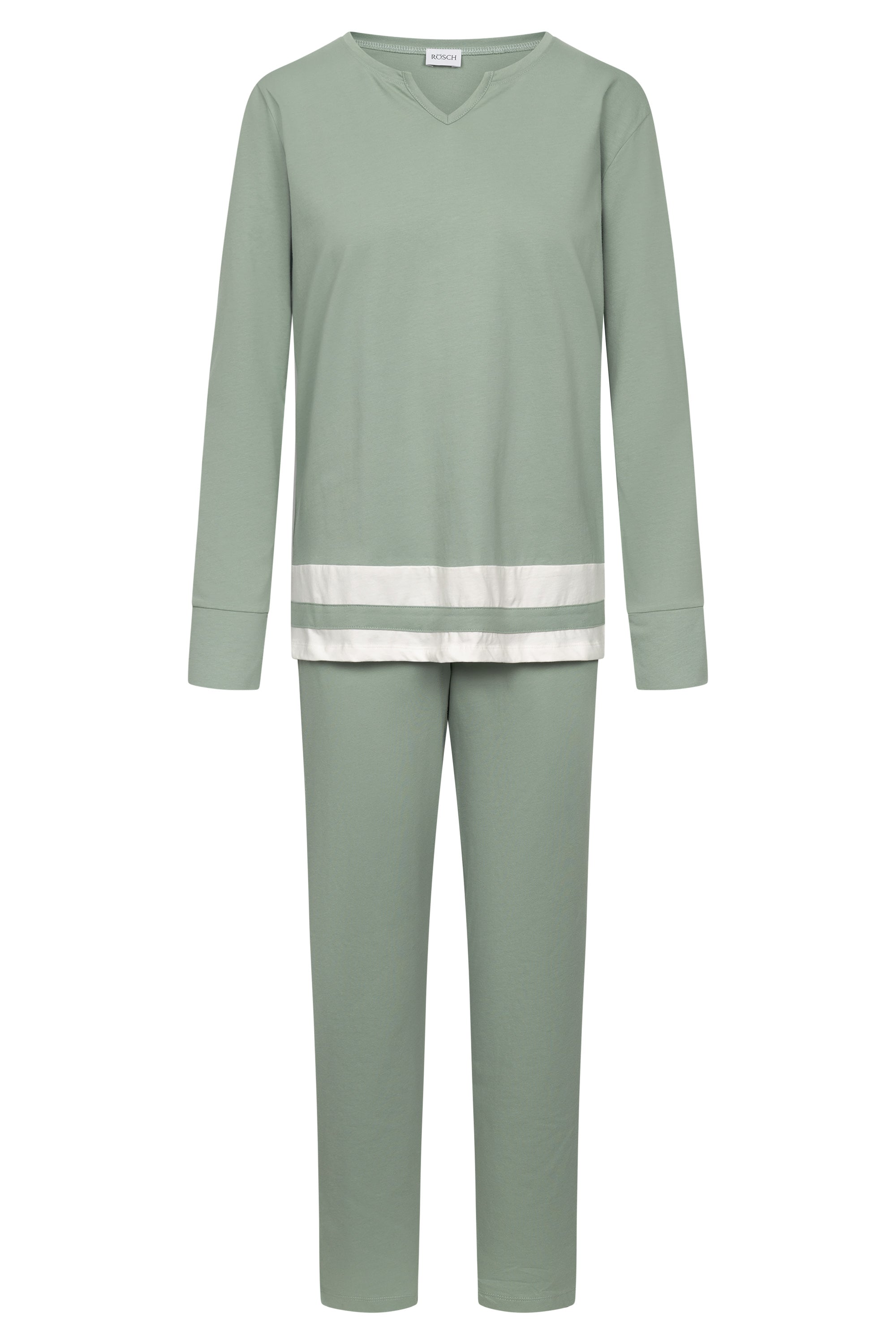 r-sch-be-happy-pyjama-lang-gr-n-schlafanzug image 2