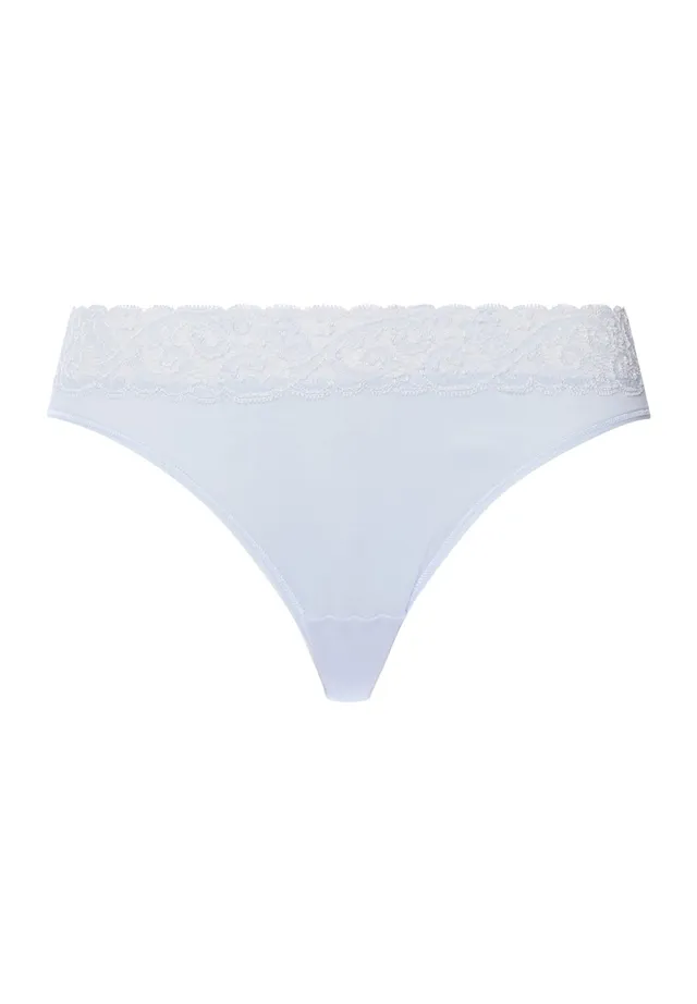 hanro-moments-071481-mini-slip-blue-dove-baumwolle-spitze image 1