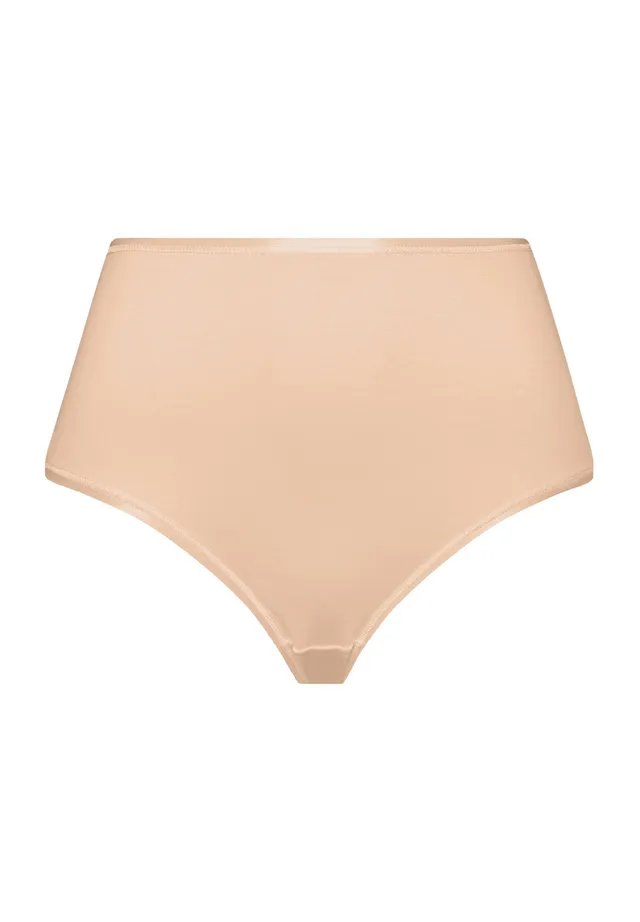 hanro-cotton-seamless-maxi-brief-slip-beige-100-baumwolle image 1
