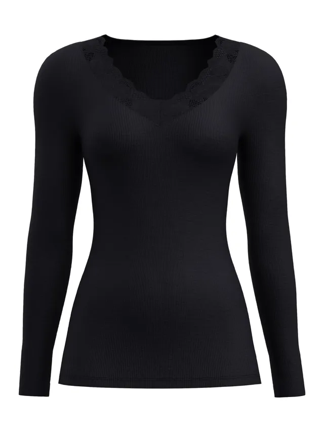 calida-silky-wool-glam-langarmshirt-damen-wolle-seide-spitze image 1
