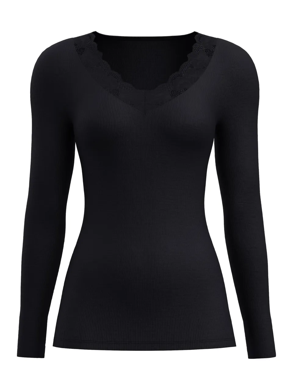 calida-silky-wool-glam-langarmshirt-damen-wolle-seide-spitze image 1