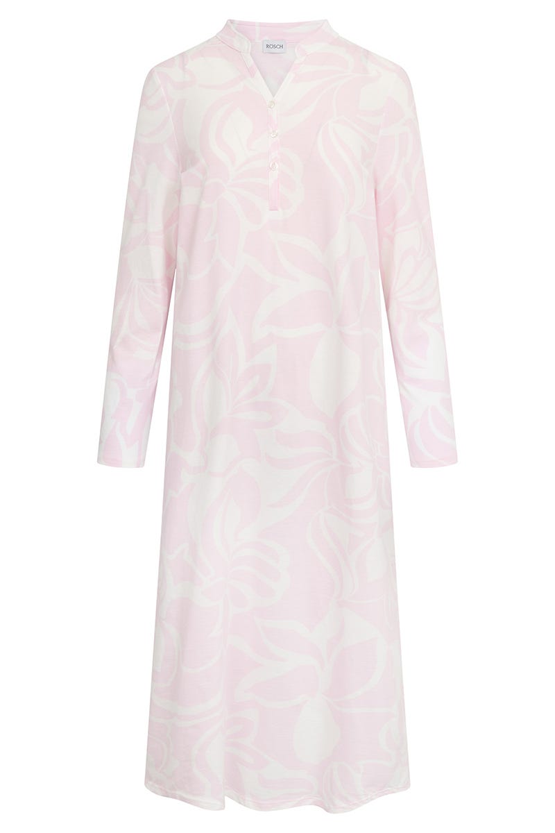 r-sch-be-happy-nachthemd-maxi-langarm-bl-tendruck-rosa image 2