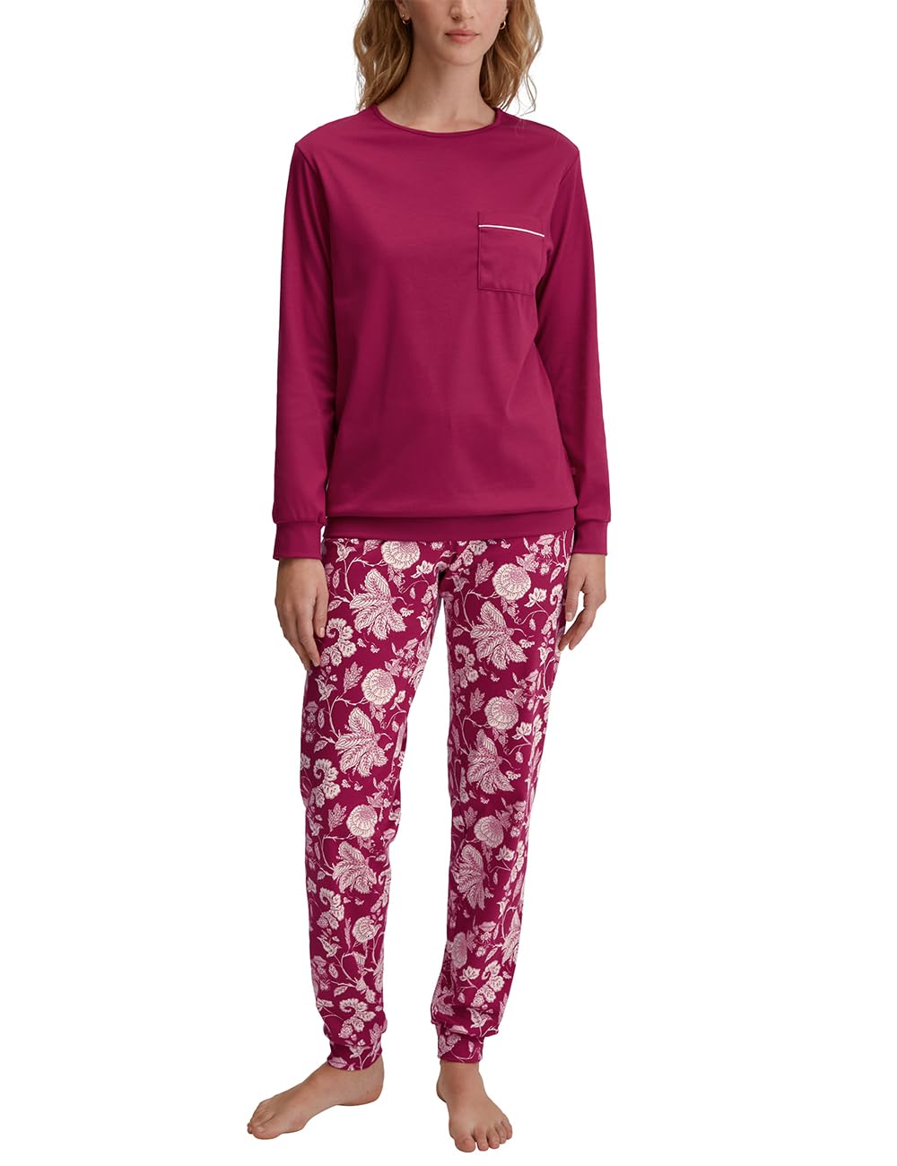 calida-sweet-dreams-b-ndchen-pyjama-damen-peacoat-blue-baumwolle image 1