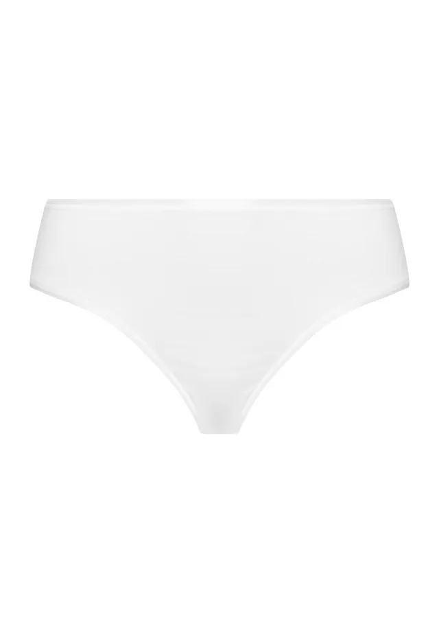 hanro-cotton-seamless-midi-brief-slip-damen-wei-baumwolle image 1
