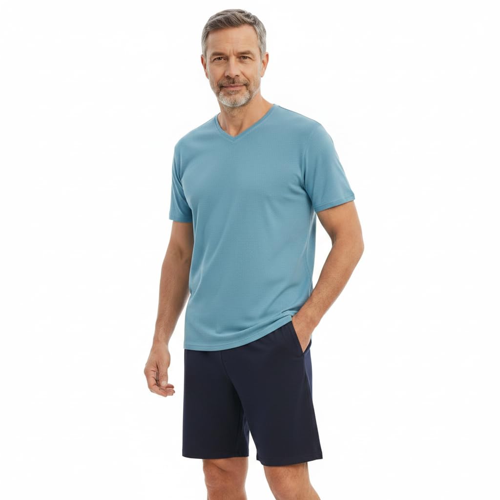 ringella-herren-shorty-atlantic-popcorn-kurzpyjama-gr-48-baumwolle image 3
