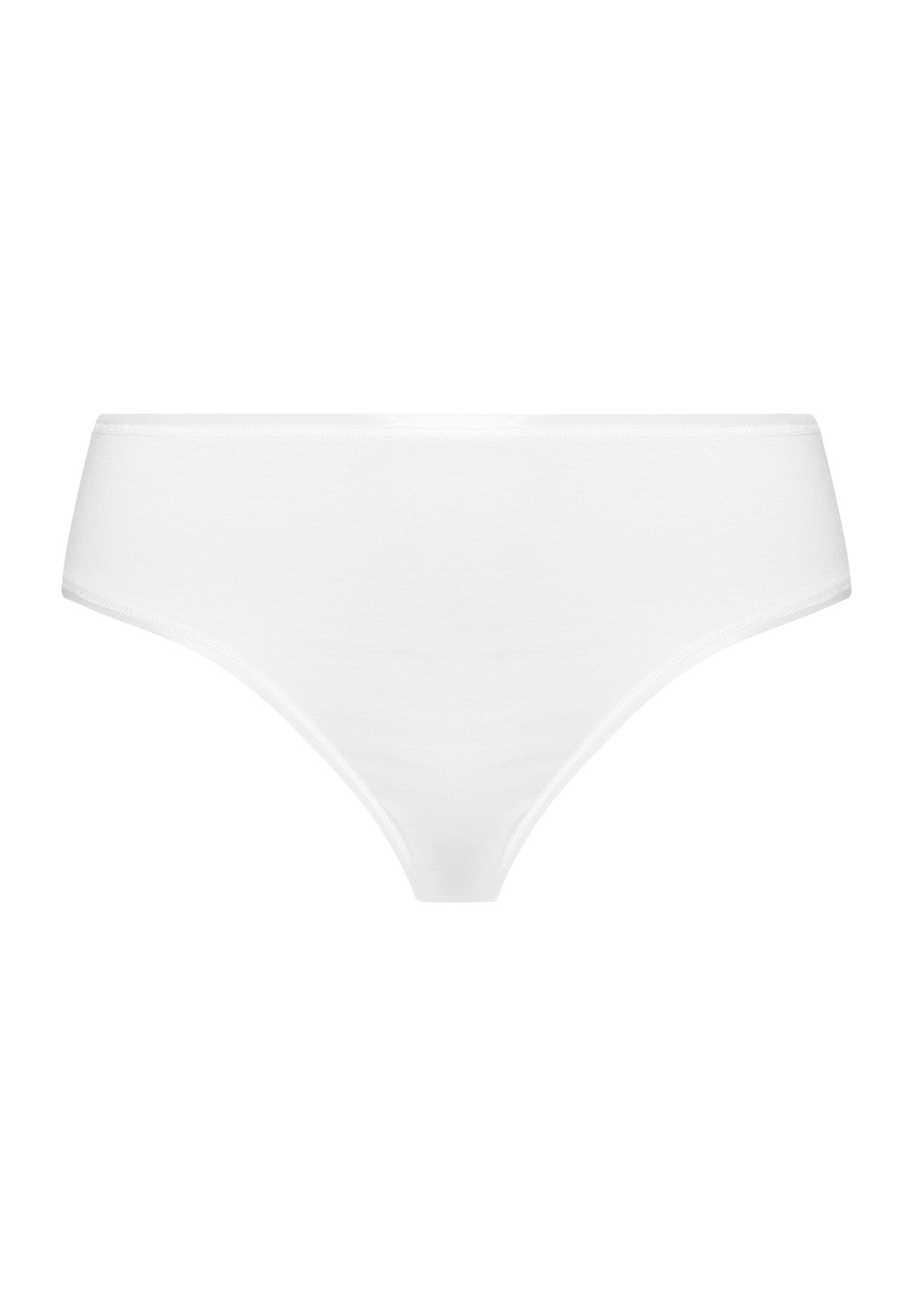 hanro-cotton-seamless-midi-brief-slip-damen-wei-baumwolle image 1