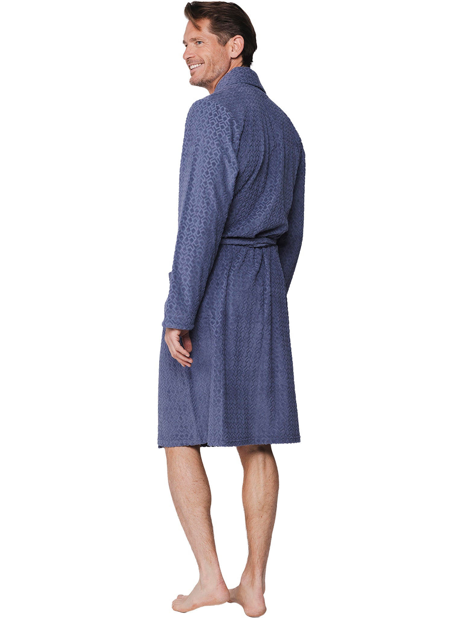 pastunette-sporty-bademantel-grau-frottee-schalkragen image 3