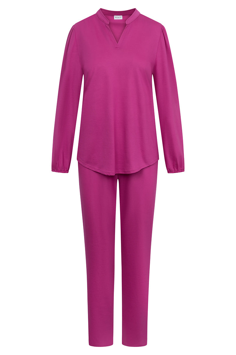 r-sch-be-happy-pyjama-lang-stehkragen-schlafanzug-pink image 2