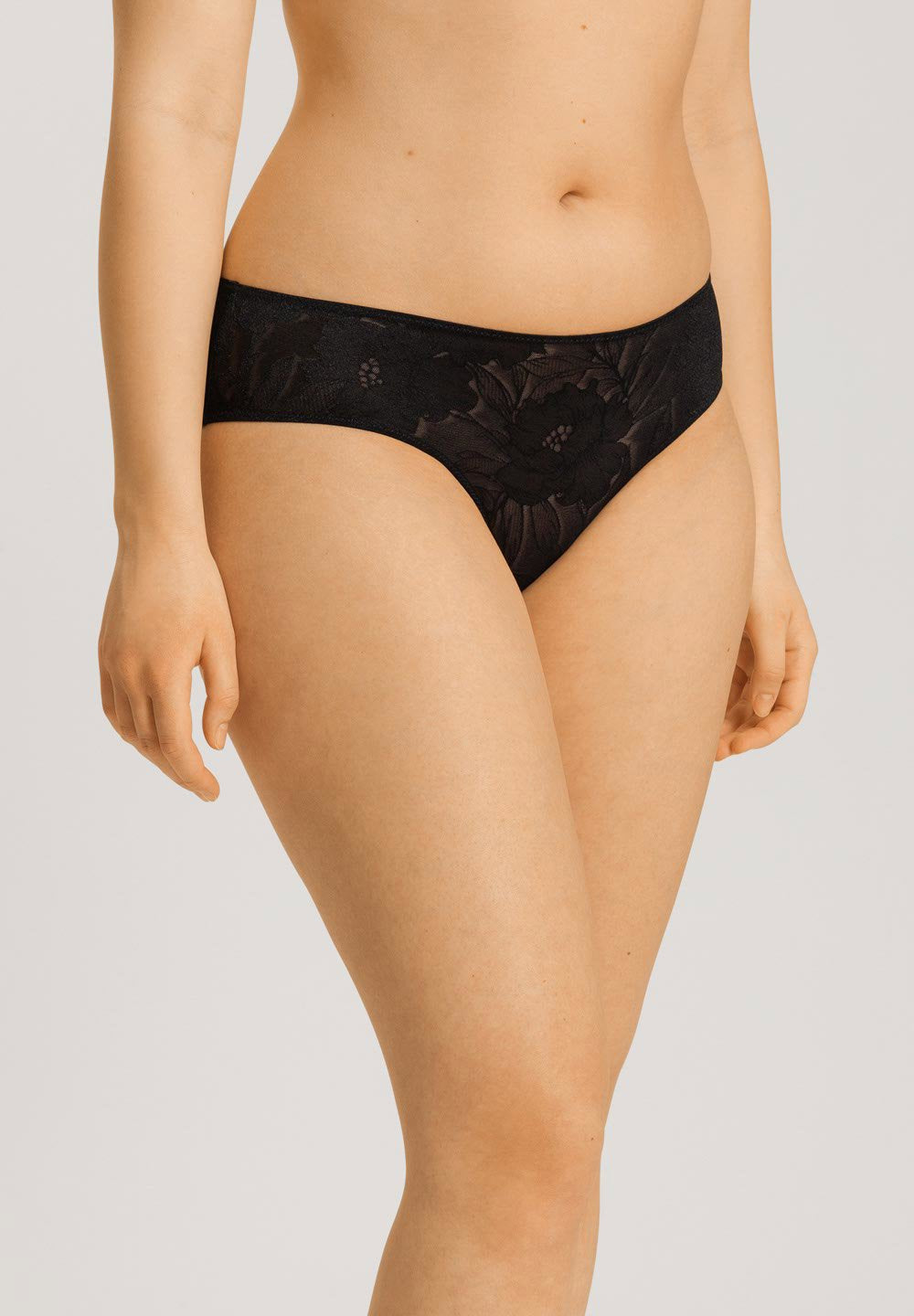 hanro-tina-midi-briefs-slip-black-beauty-mit-spitze image 2