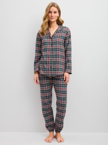 calida-holiday-dreams-flanell-pyjamaset-boyfriend-look-damen image 6