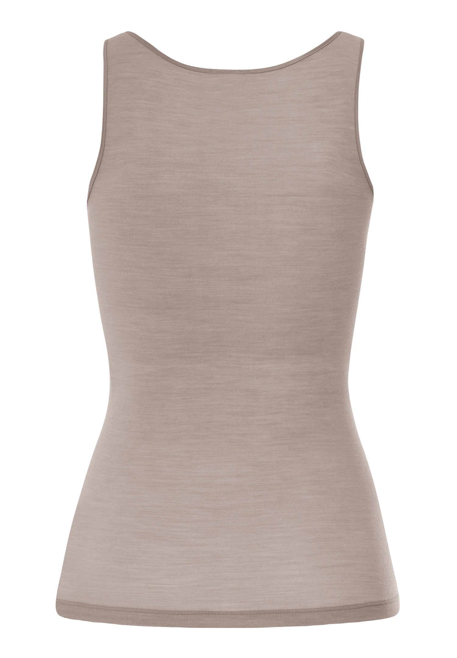 hanro-woolen-silk-tank-top-damen-rose-grey-wolle-seide image 3
