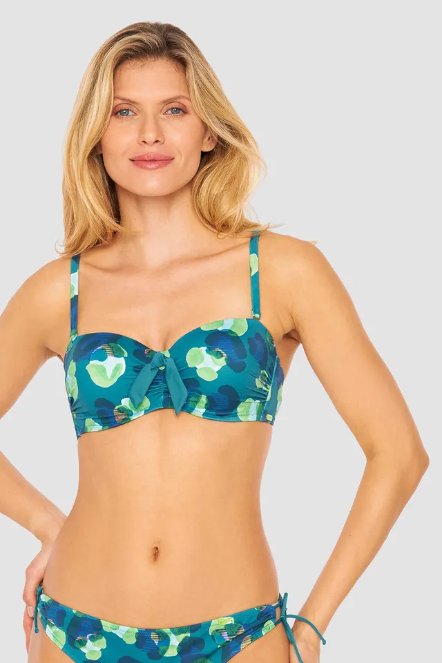 r-sch-be-happy-bikini-oberteil-bandeau-gr-n-leo-mix-cup-b-d image 1