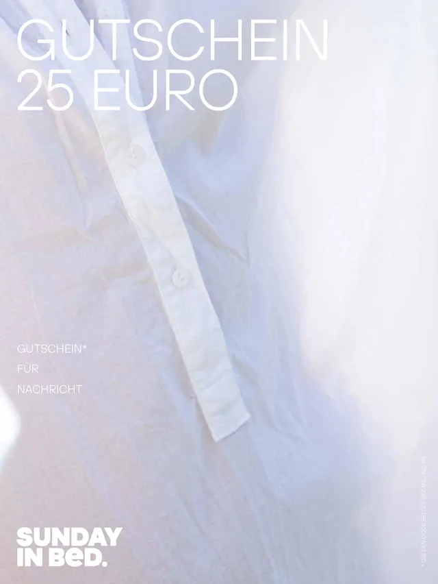 sunday-in-bed-washed-cotton-gutschein-geschenkgutschein-25-euro image 1