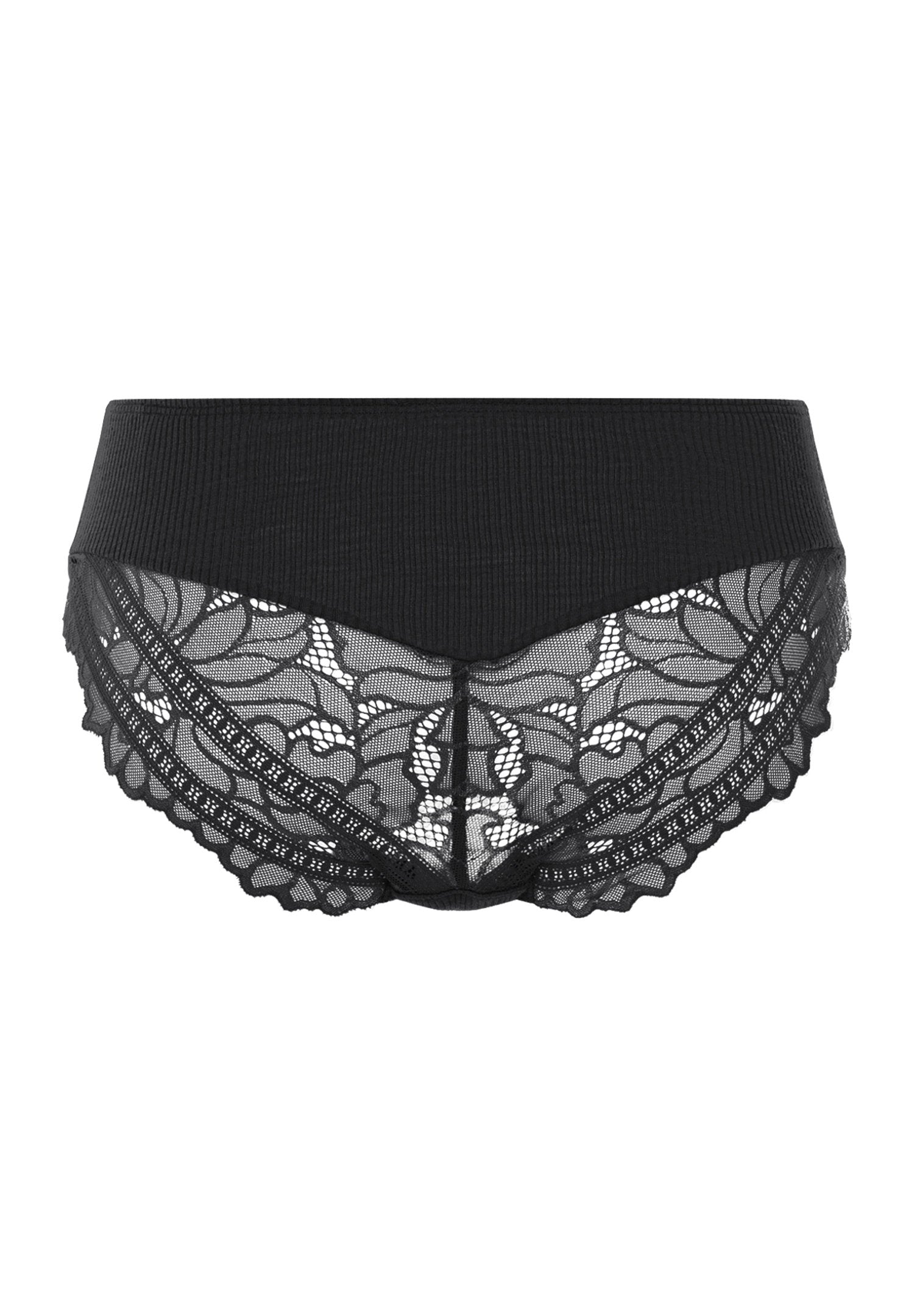 hanro-marcia-maxi-briefs-damen-phantom-wolle-seide-spitze image 4