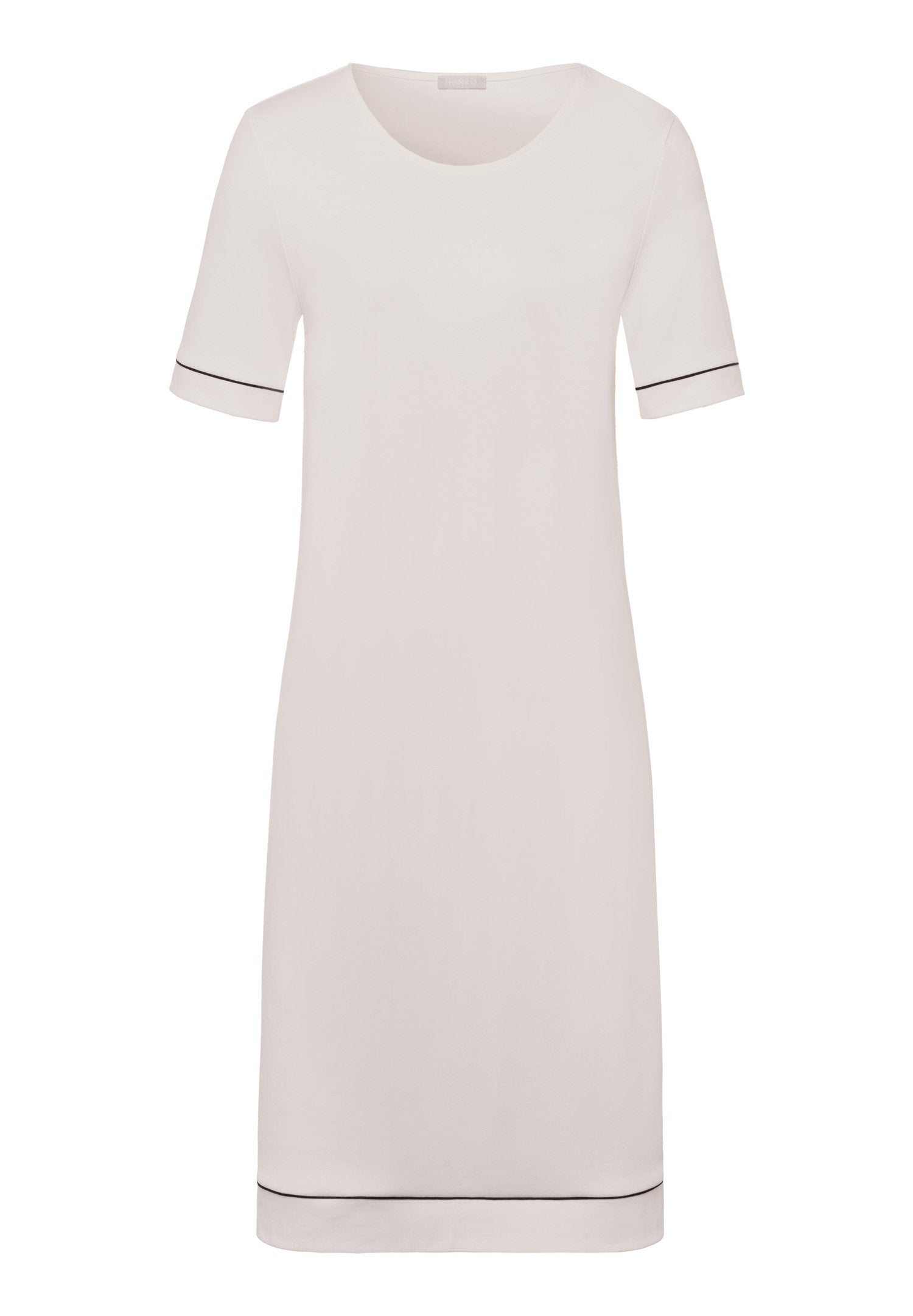 hanro-natural-comfort-nachthemd-almond-kurzarm-tencel image 1