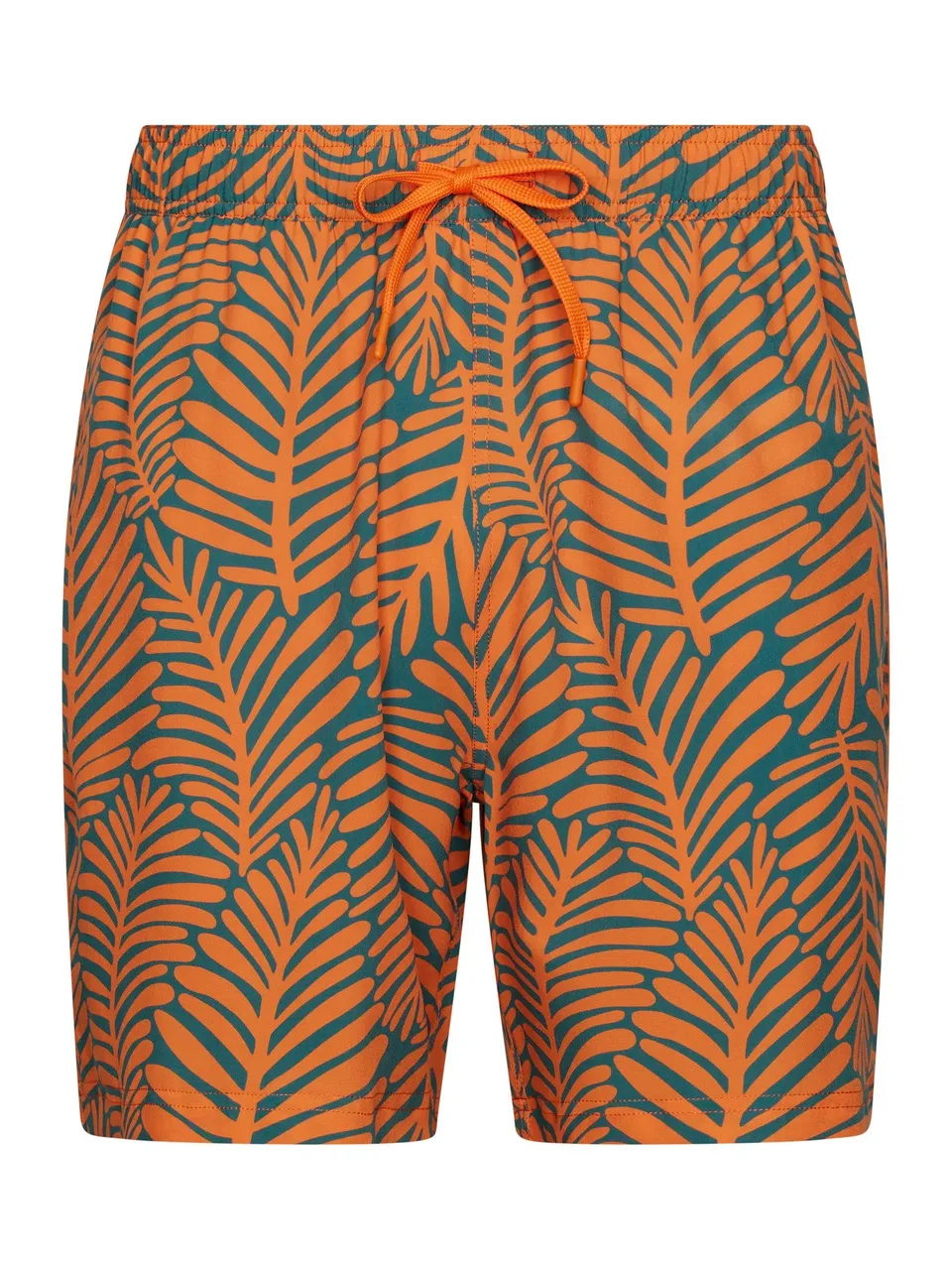 pastunette-zwembroek-badehose-orange-blattprint-stretch image 1