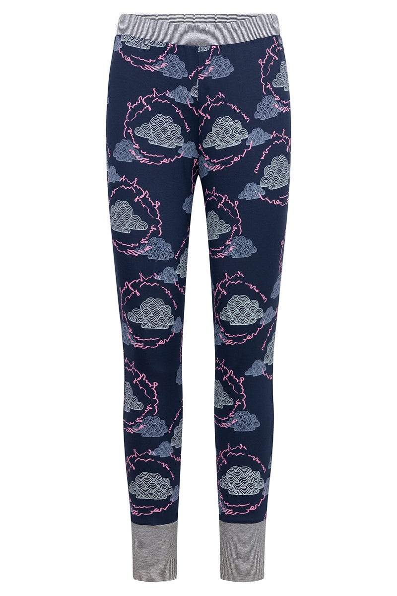 r-sch-be-happy-7-8-hose-pyjamahose-blau-wolken image 2