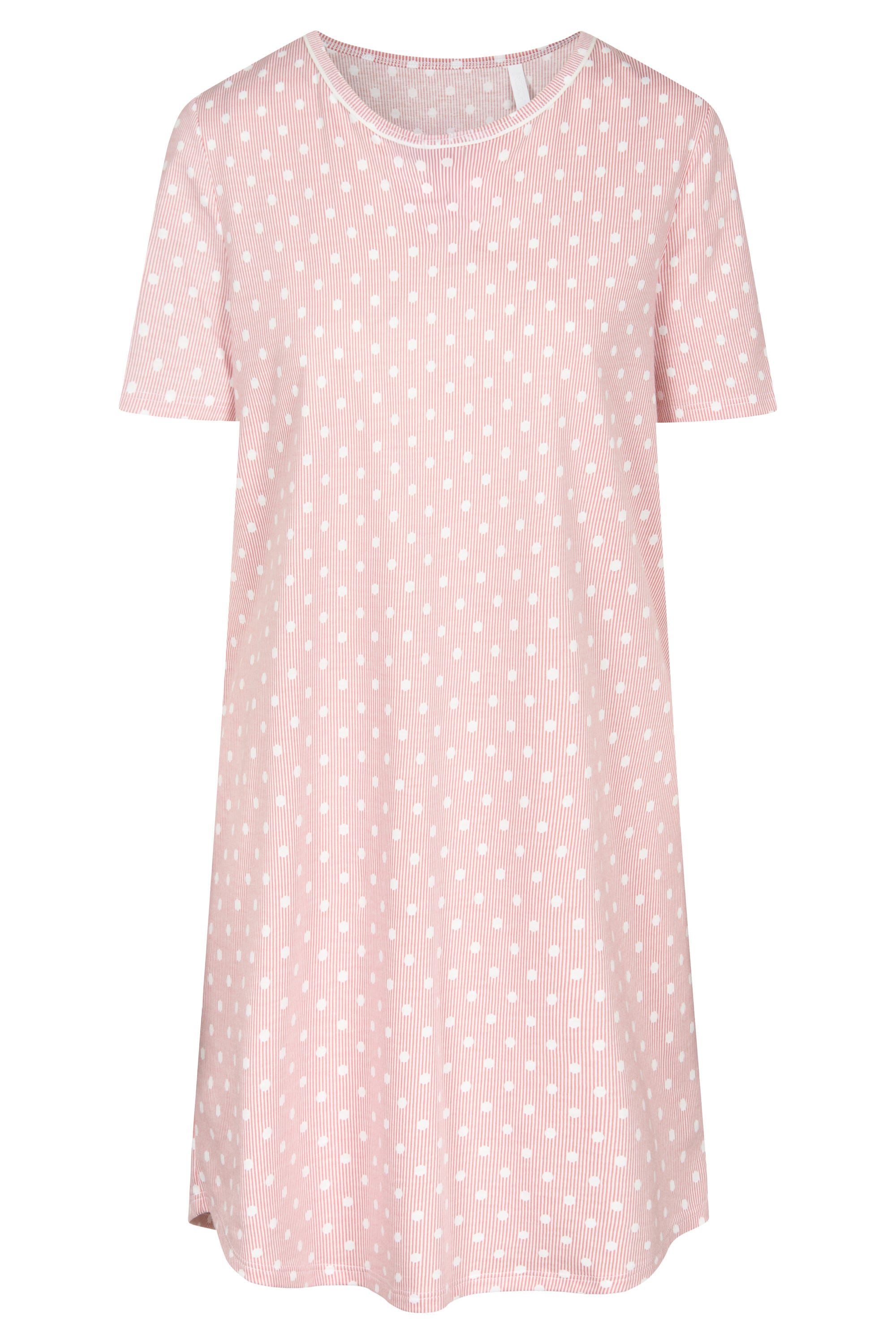r-sch-be-happy-nachthemd-kurz-kurzarm-rosa-jersey image 2