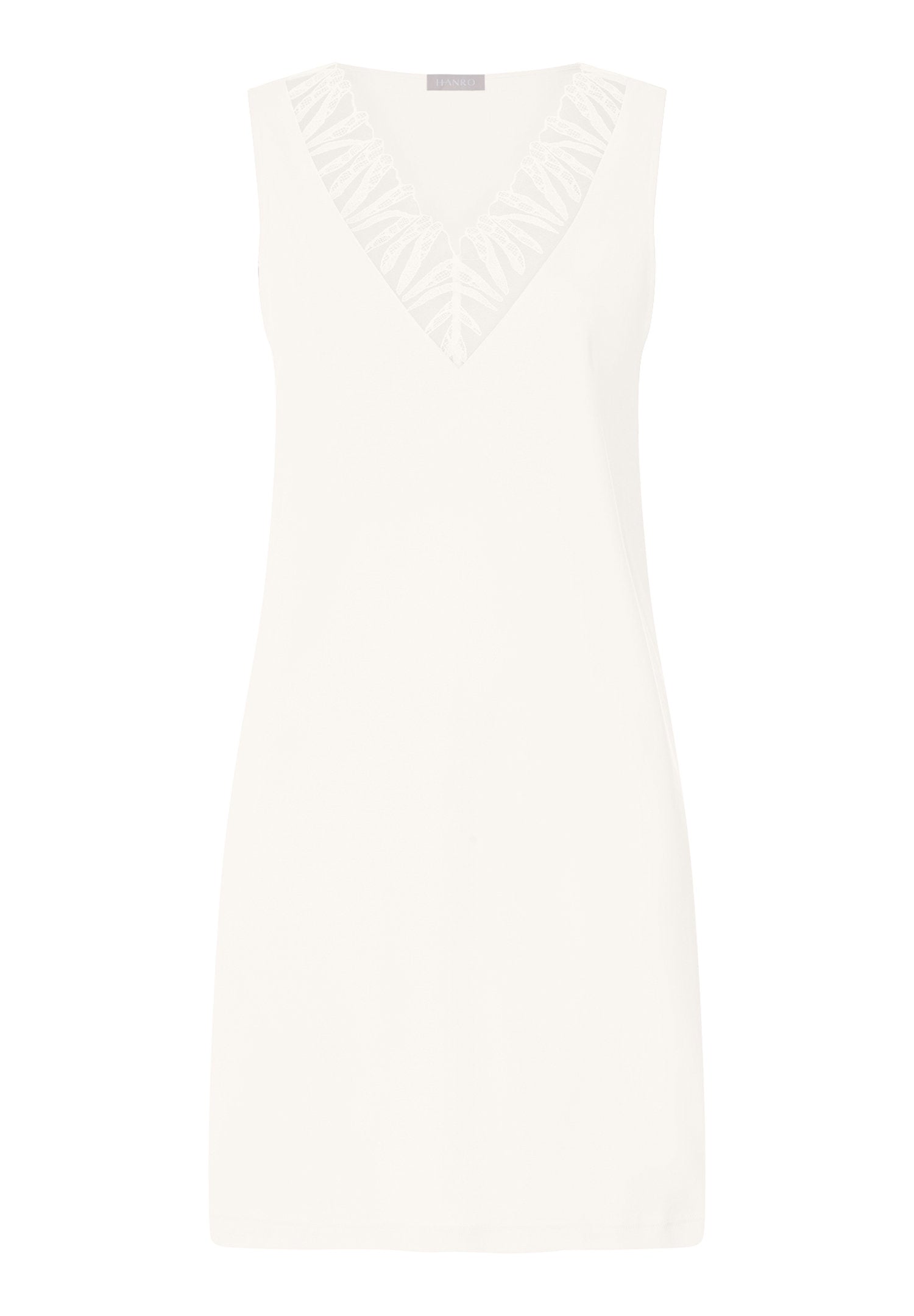 hanro-rosaria-nachthemd-rmellos-off-white-baumwolle-90cm image 1
