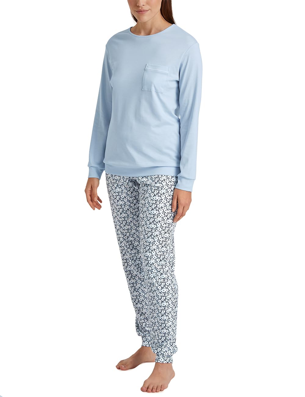 calida-sweet-dreams-b-ndchen-pyjama-damen-peacoat-blue-baumwolle image 5