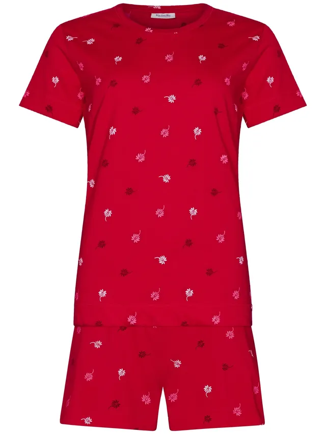myrebelle-palm-springs-shortama-pink-palmen-bio-baumwolle image 1