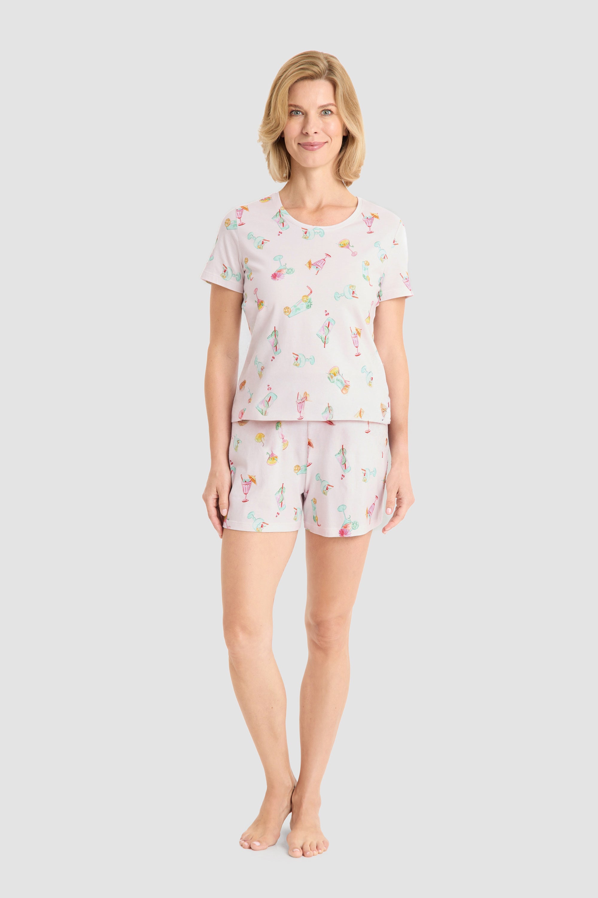 r-sch-be-happy-shorts-cocktail-druck-rosa-baumwolle-31-cm image 4