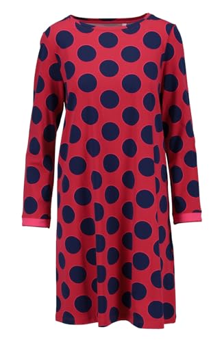 ringella-sleepshirt-nachthemd-langarm-polka-dots-burgund-navy image 6
