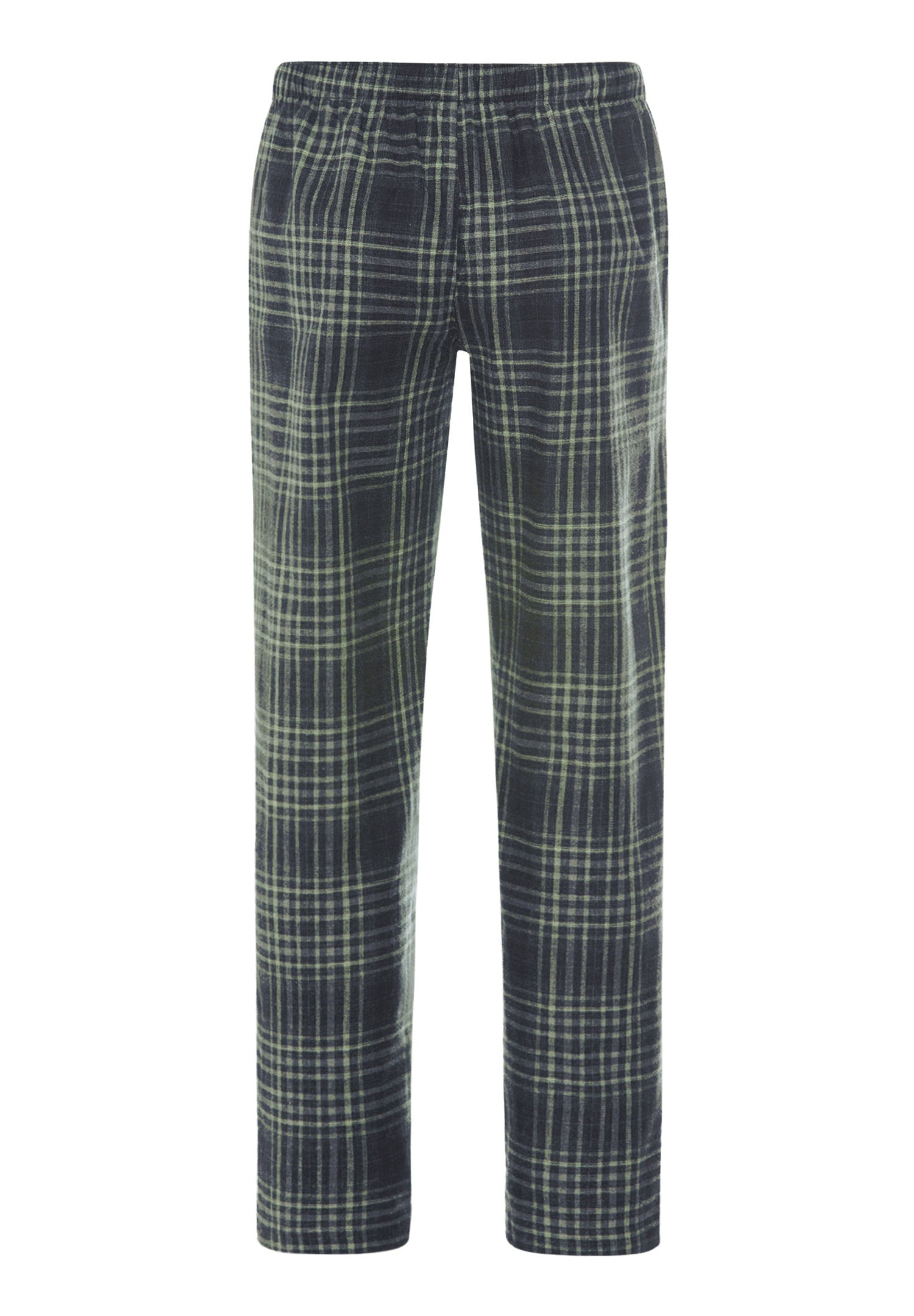 hanro-cozy-comfort-pyjamahose-lang-willow-squares-flanell image 4