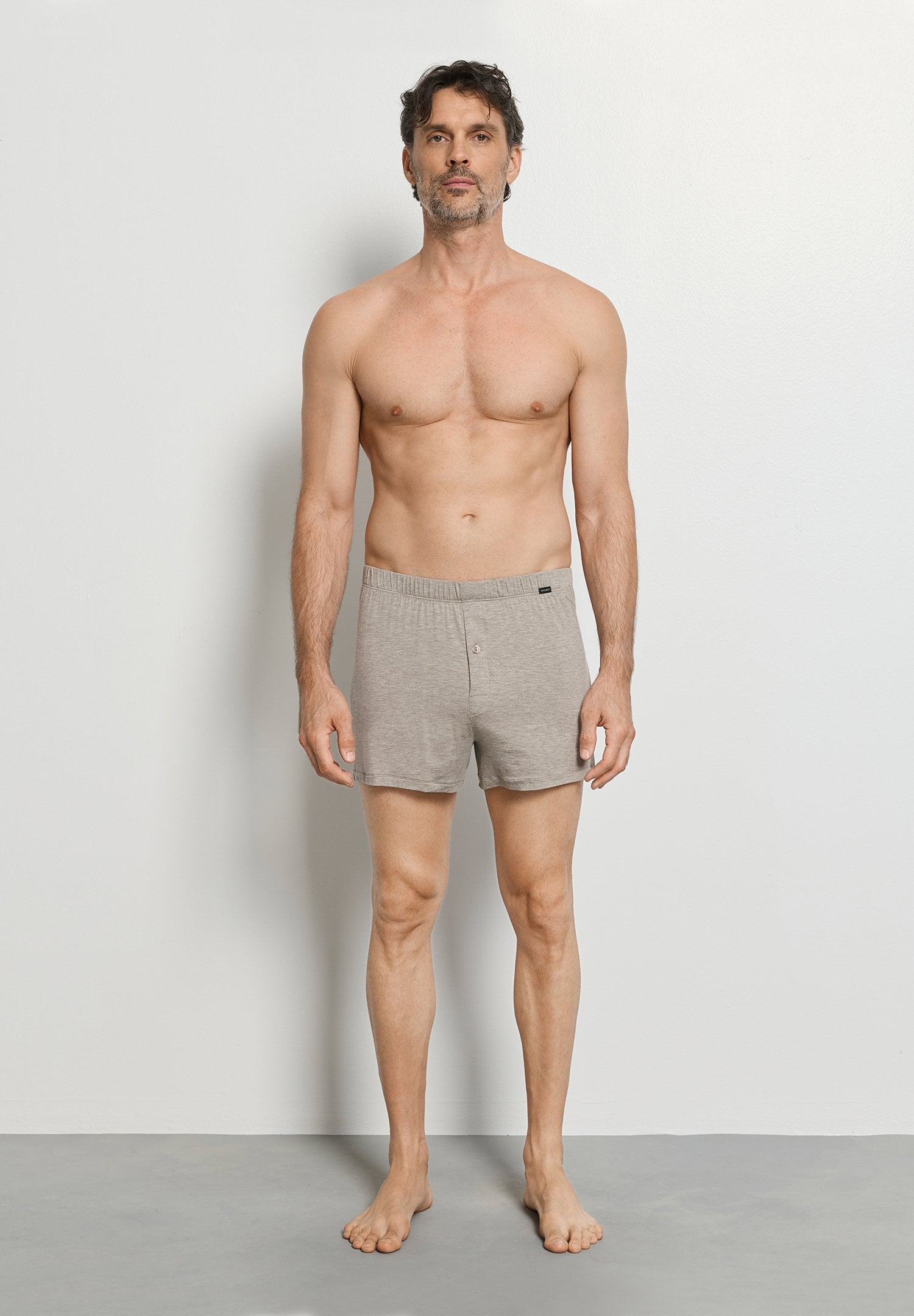 hanro-casuals-daywear-boxers-boxershorts-hazelnut-melange-viskose image 6