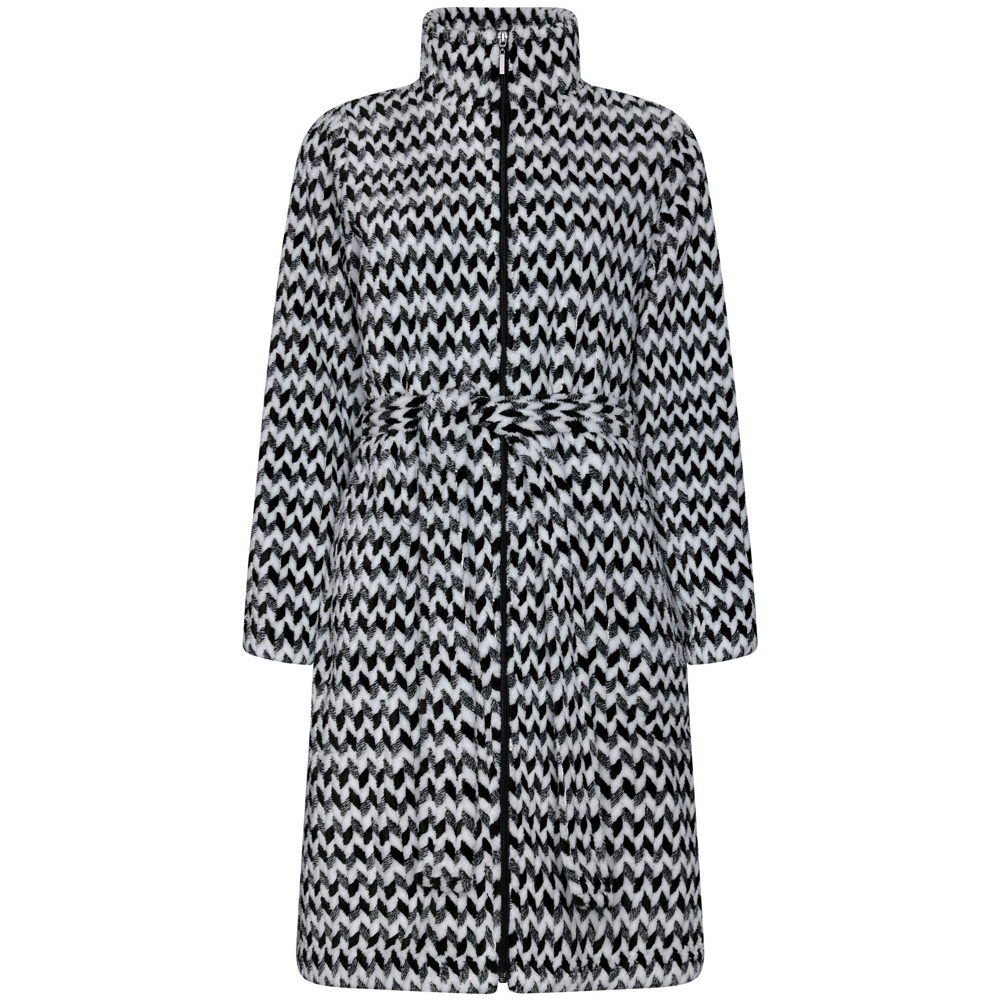 pastunette-premium-morgenmantel-schwarz-fleece-damen image 1