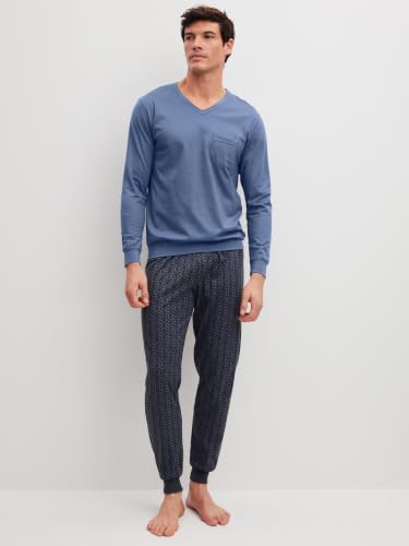 calida-relax-imprint-pyjama-herren-50-mit-b-ndchen image 7