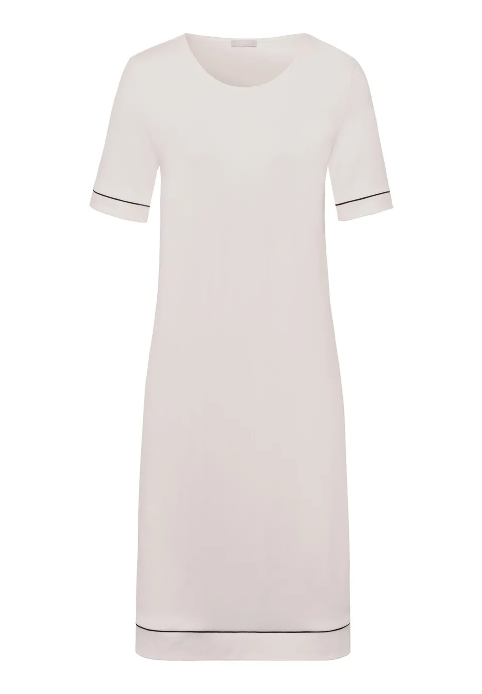 hanro-natural-comfort-nachthemd-almond-kurzarm-tencel image 1