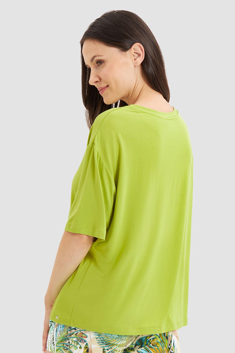 r-sch-be-happy-shirt-kurzarm-basic-gr-n-viskose image 3