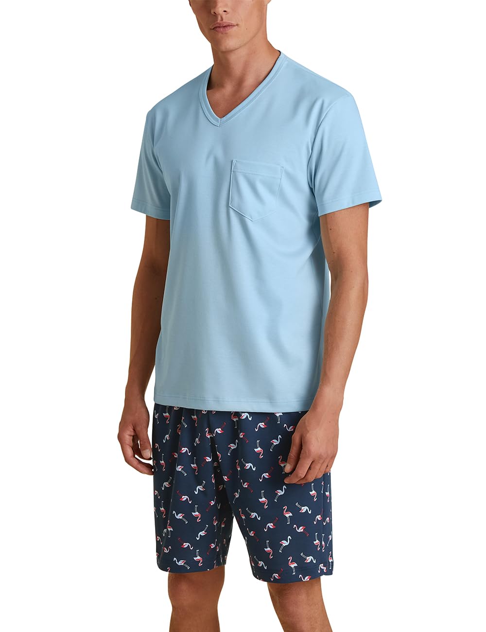 calida-relax-streamline-kurz-pyjama-herren-baumwolle-shorts image 7