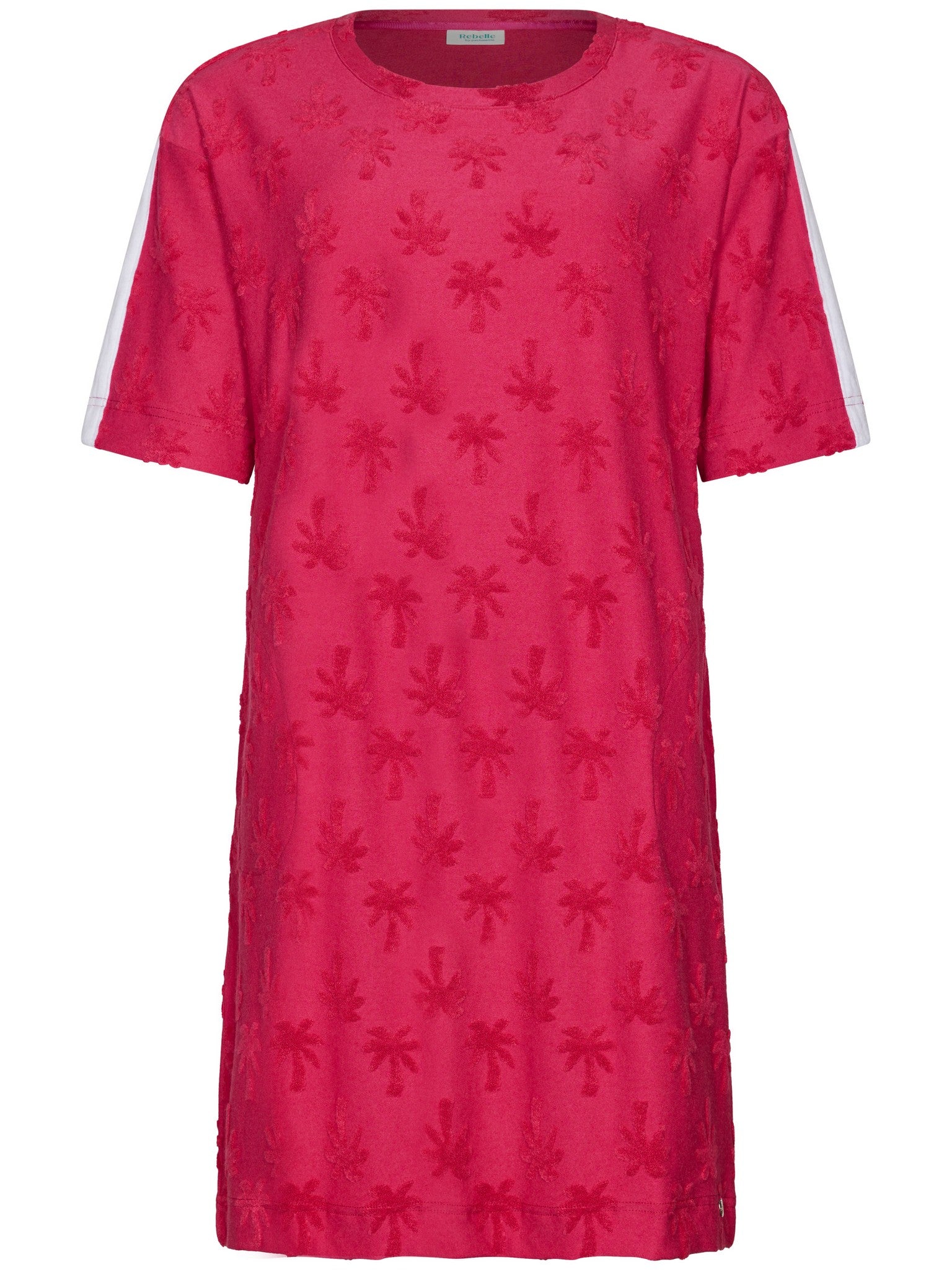 myrebelle-palm-springs-kleid-rosa-palmen-frottee image 1