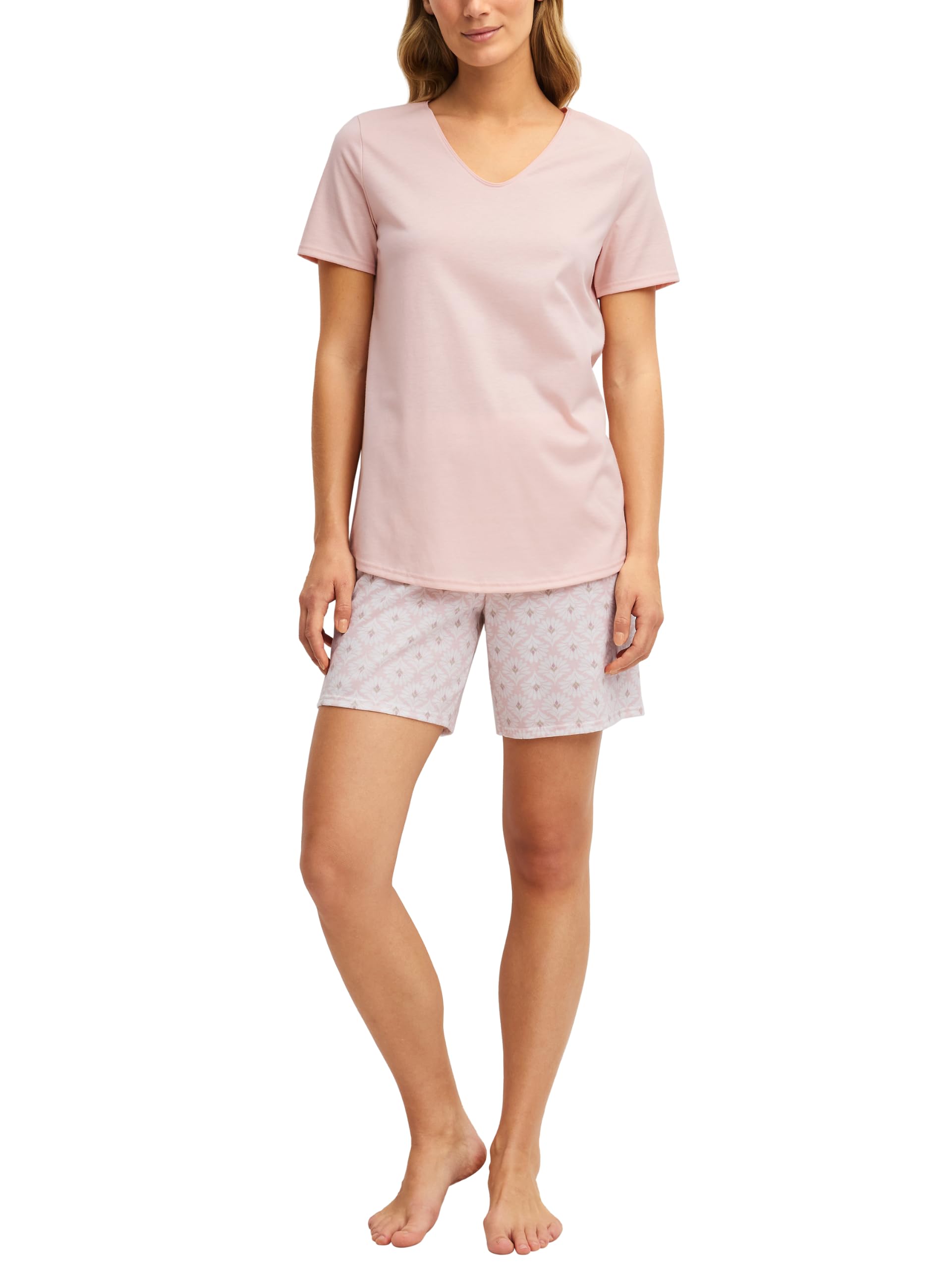 calida-blooming-nights-kurz-pyjama-damen-lilac-40-42-baumwolle image 6