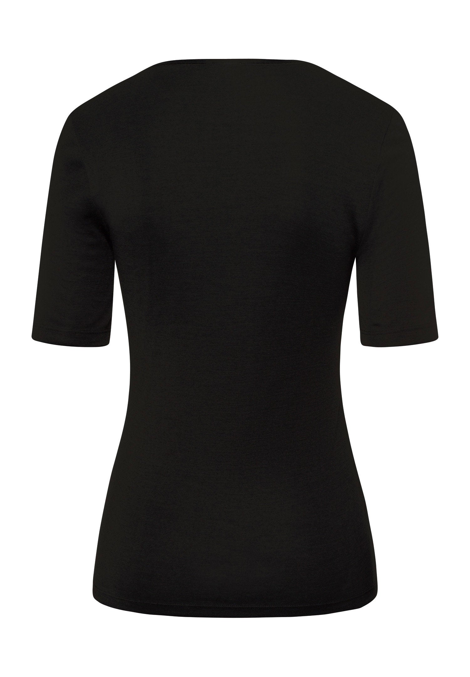 hanro-woolen-silk-kurzarm-shirt-schwarz-wolle-seide image 3