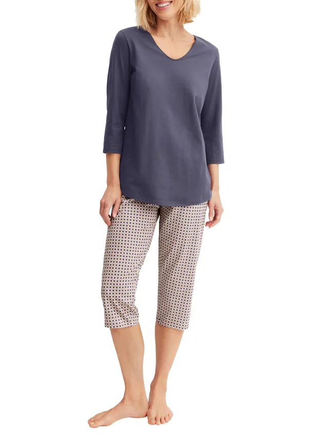 calida-blooming-nights-3-4-pyjama-damen-44-46-baumwolle image 1