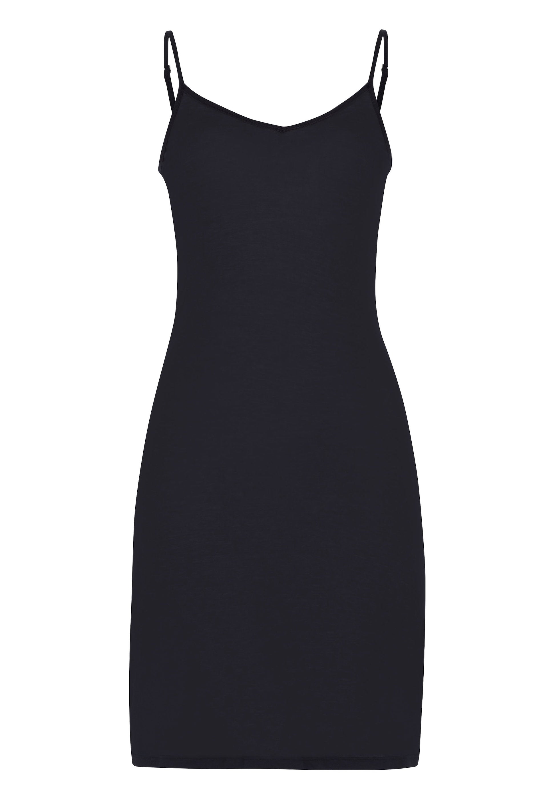 hanro-ultralight-bodydress-unterkleid-schwarz-baumwolle image 1