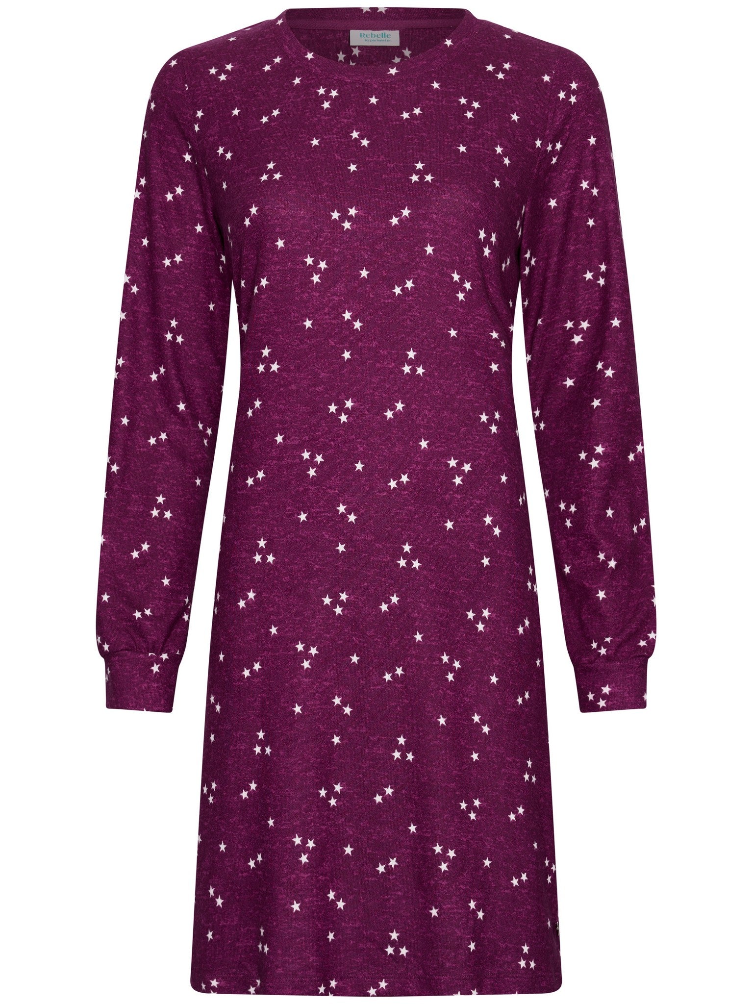 myrebelle-starlight-magic-nachthemd-fleece-lila-sterne image 1