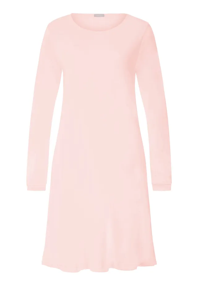 hanro-franca-nachthemd-langarm-100cm-rosewater-baumwolle image 1