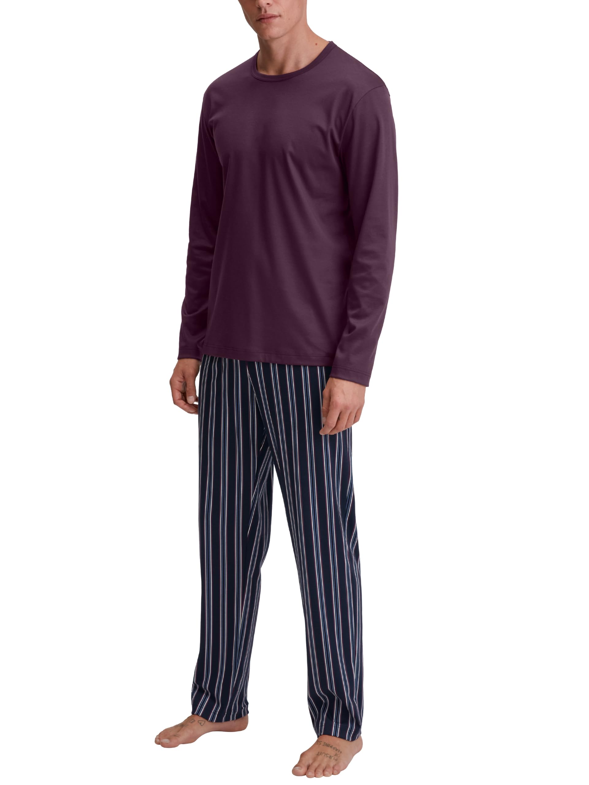 calida-relax-streamline-pyjama-herren-lang-atlantic-blue-baumwolle image 5